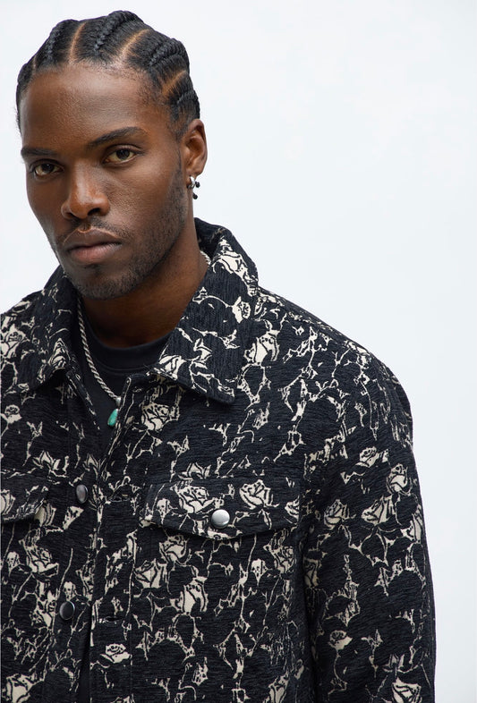 Relaxed Textured Bomber Jacket