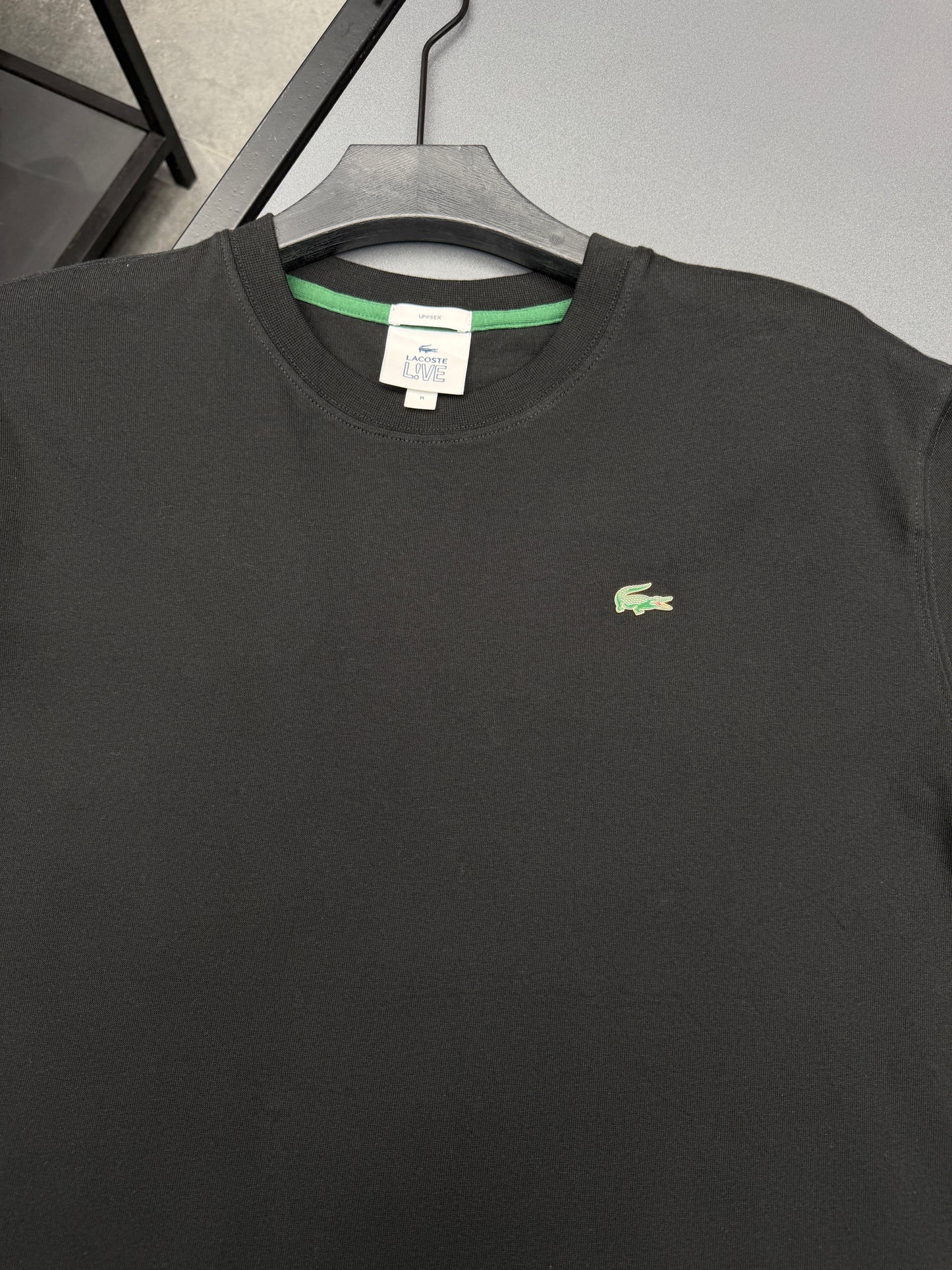 Oversized lacoste logo metal Tshirt