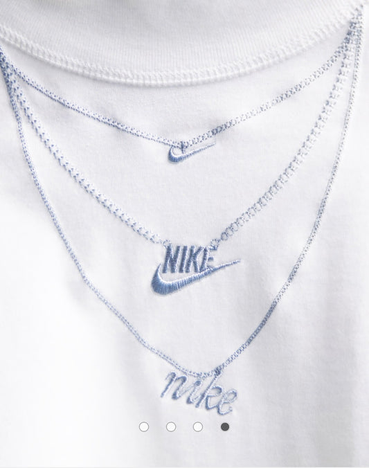 Nike necklace detail mock-neck long sleeve