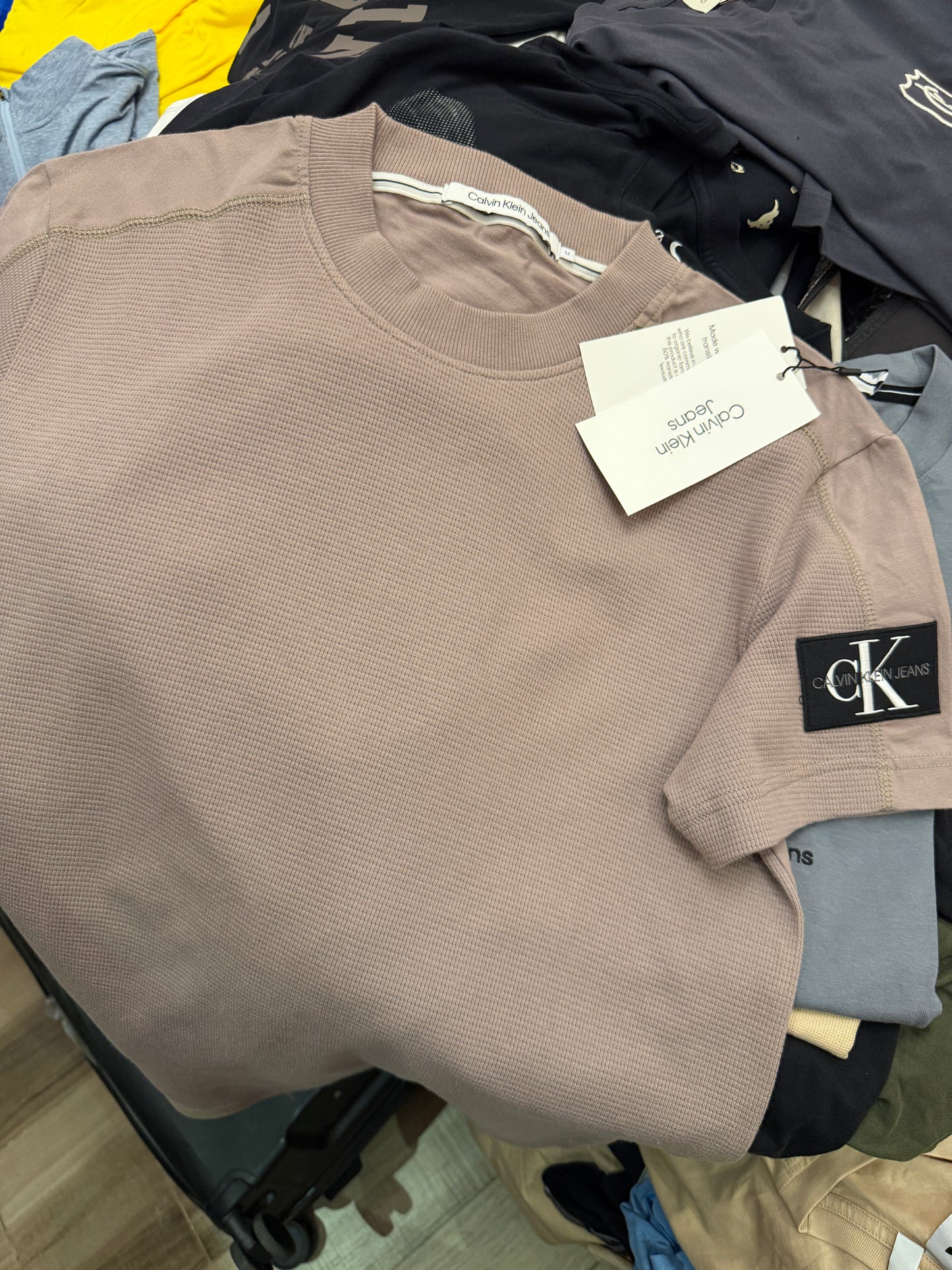 Calvinklein sleeve logo tshirt