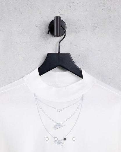 Nike necklace detail mock-neck long sleeve