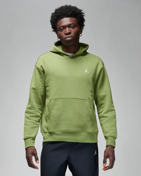Airjordan fleece hoodie in olive green