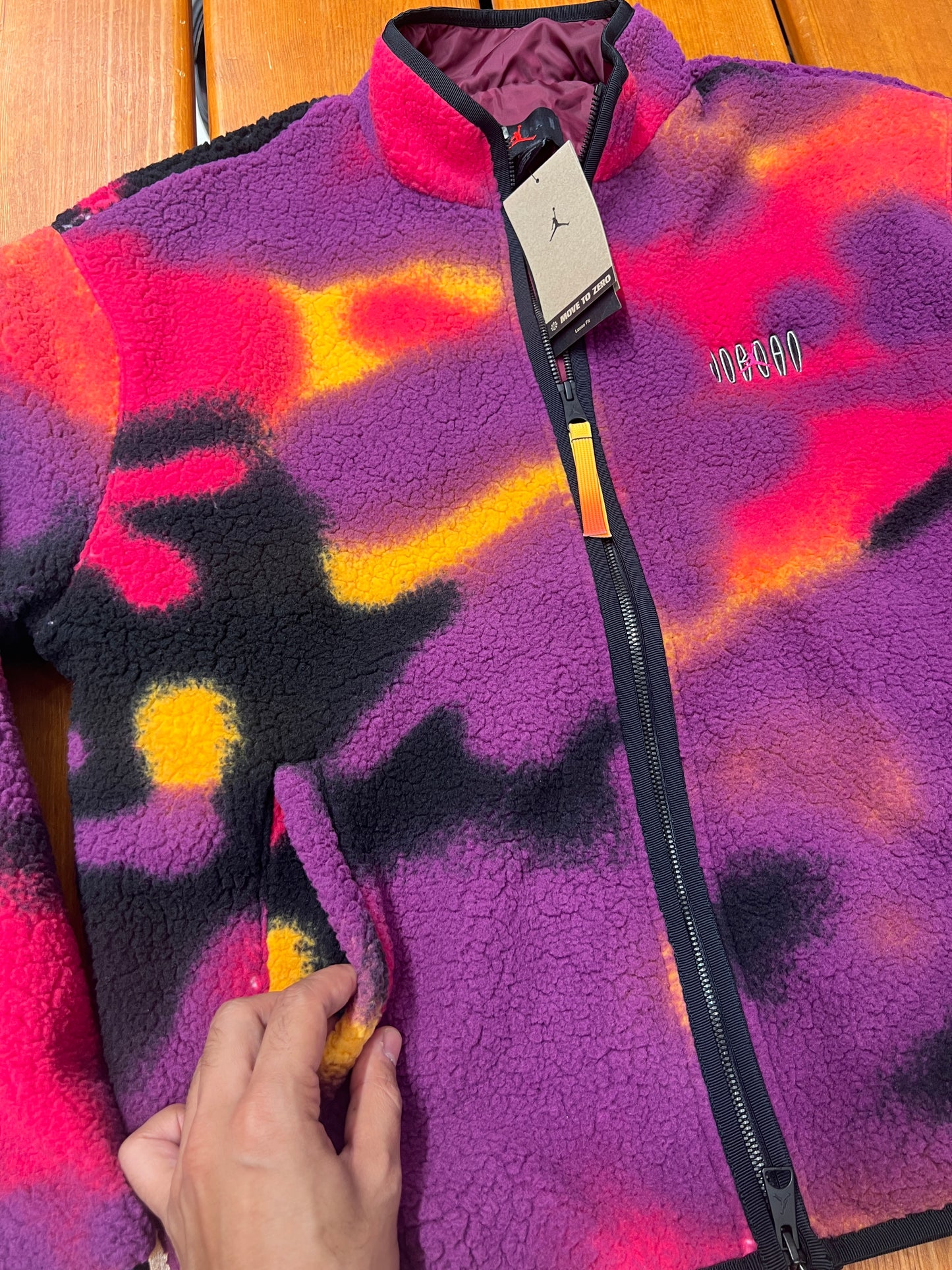 Airjordan Oversized sherpa jacket