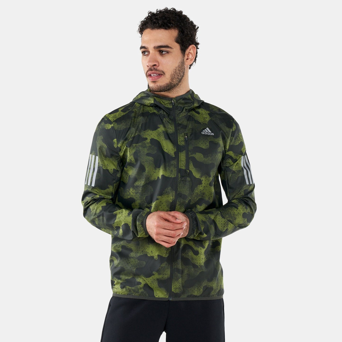 Adidas camouflage windbreaker