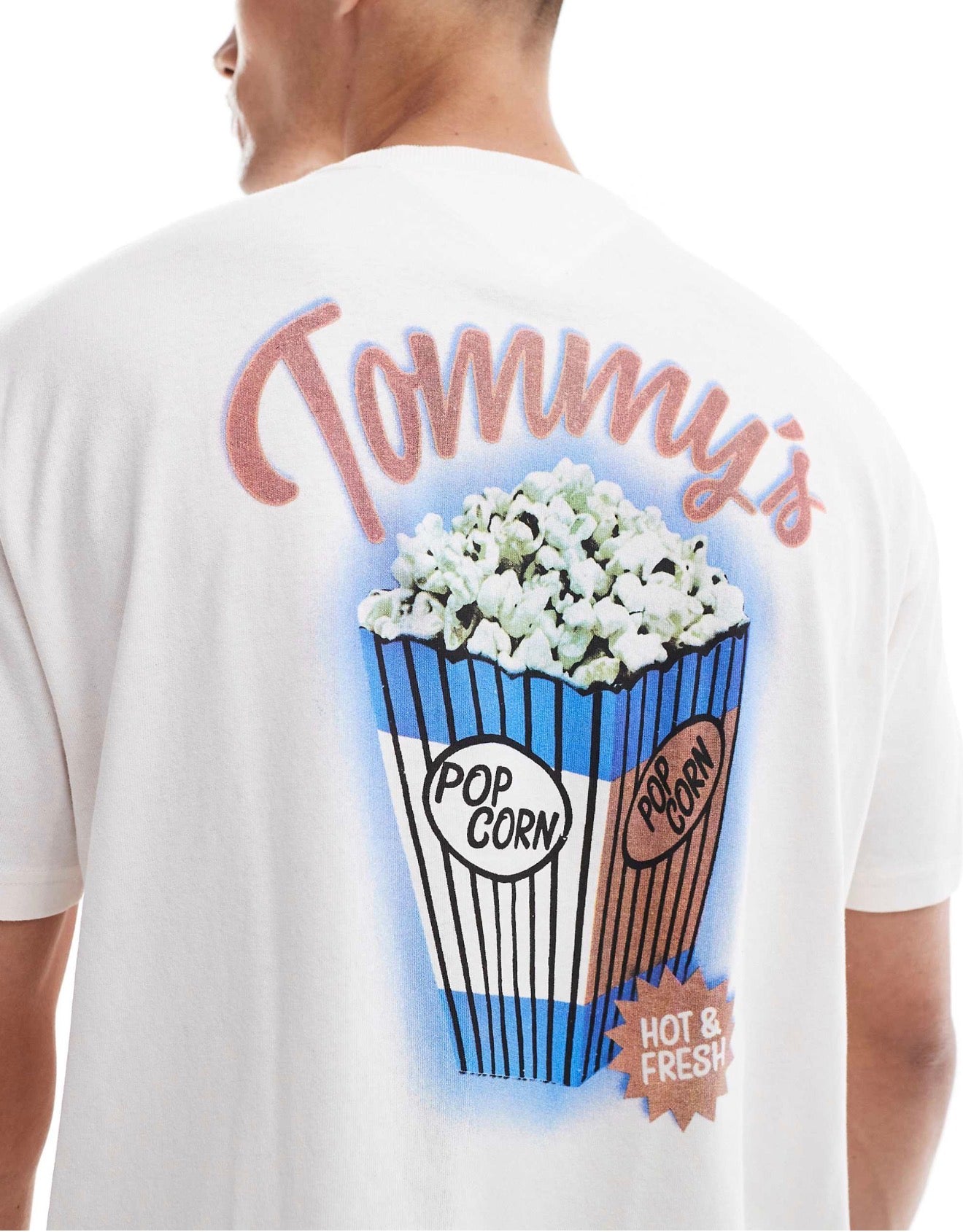 Tommyjeans popcorn print tshirt