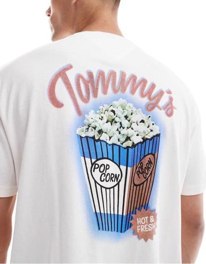 Tommyjeans popcorn print tshirt