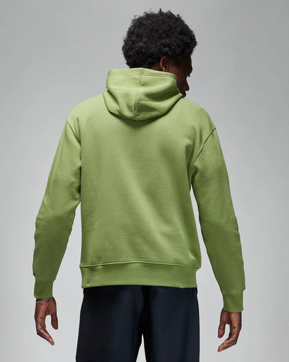 Airjordan fleece hoodie in olive green