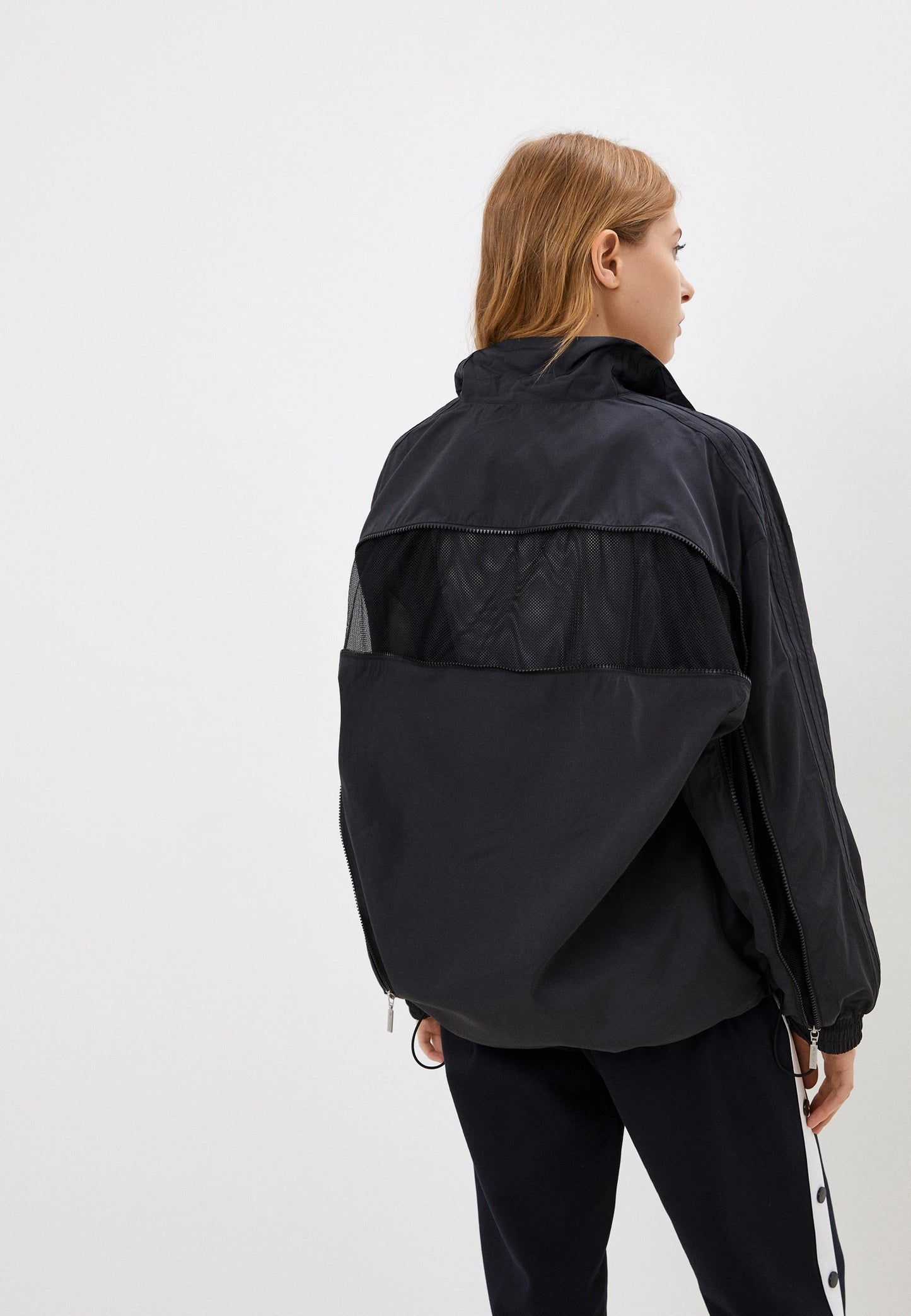 Oversized Adidas originals with zipper at the back