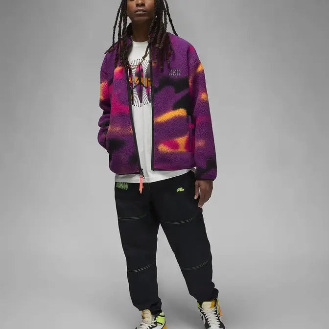 Airjordan oversized sherpa jacket