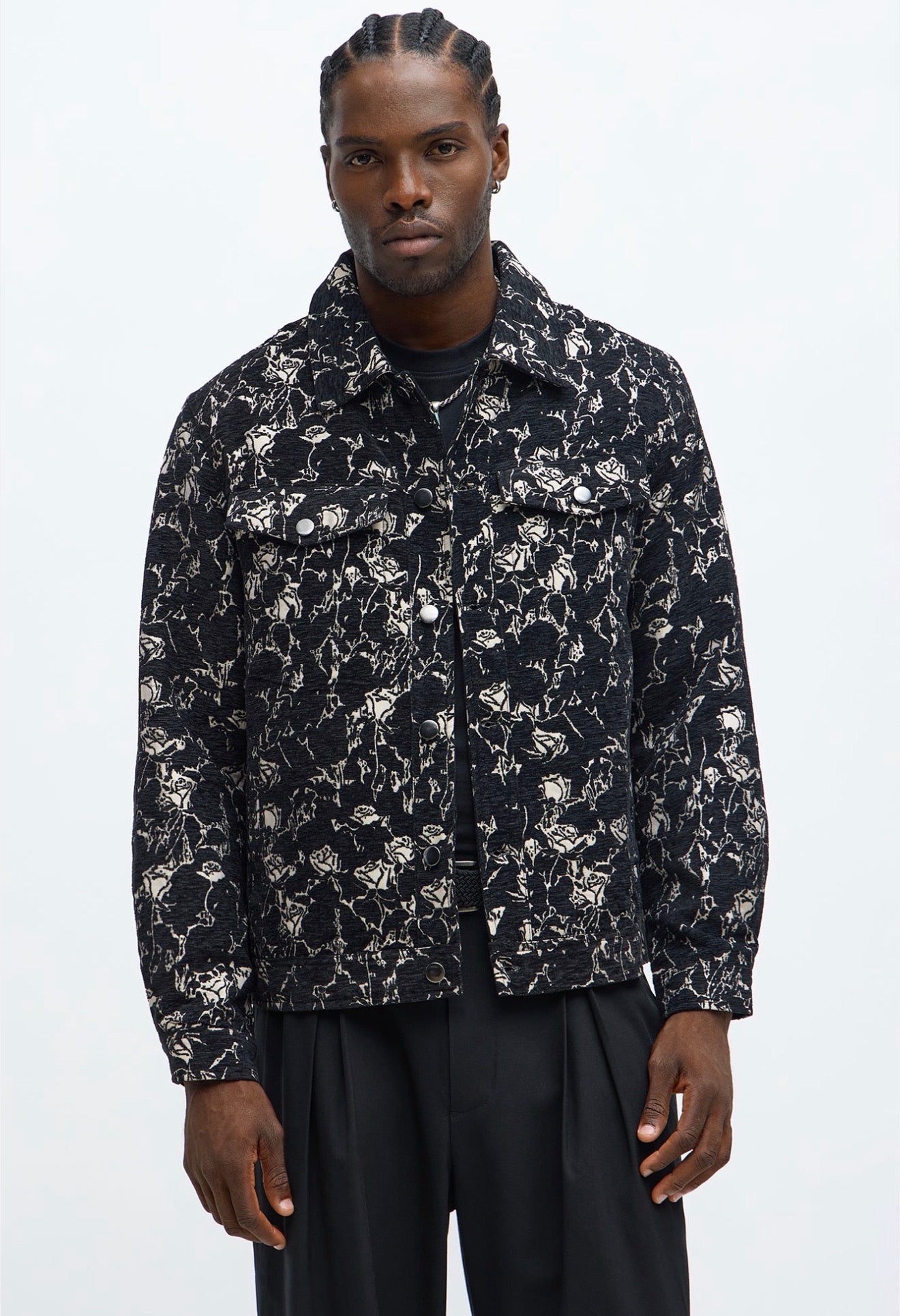 Relaxed Textured Bomber Jacket