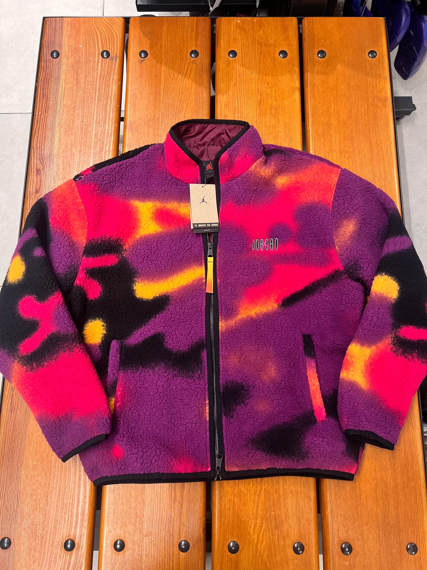 Airjordan Oversized sherpa jacket