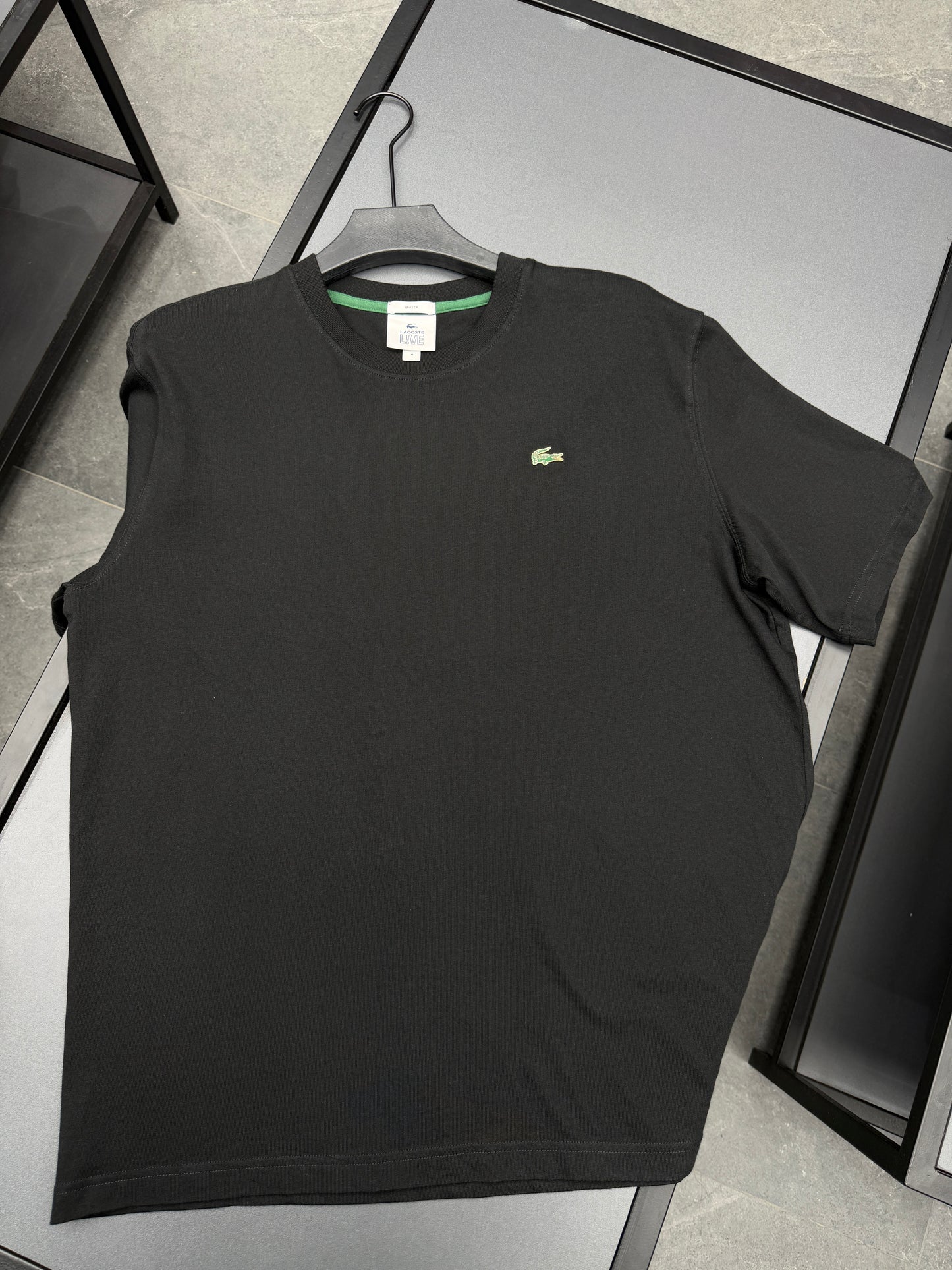 Oversized lacoste logo metal Tshirt