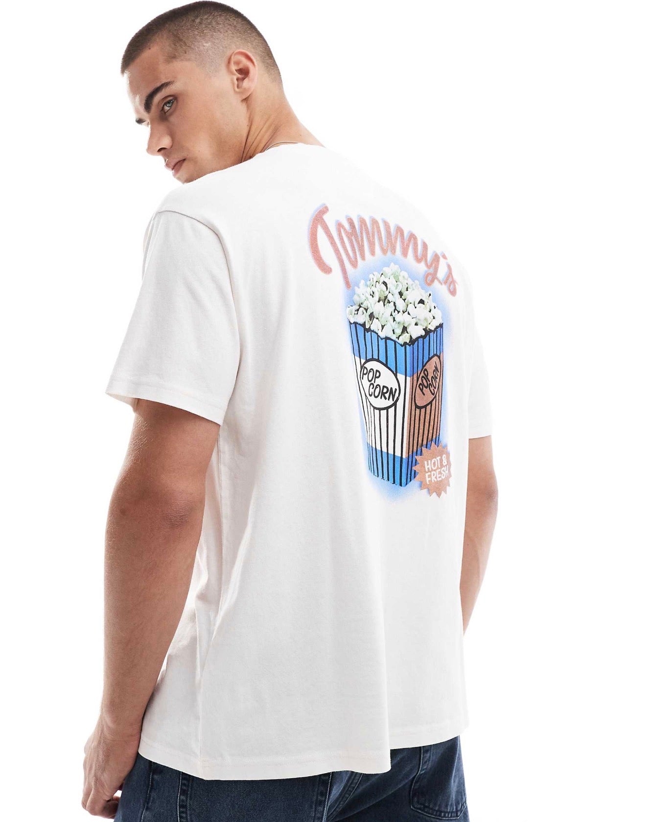 Tommyjeans popcorn print tshirt