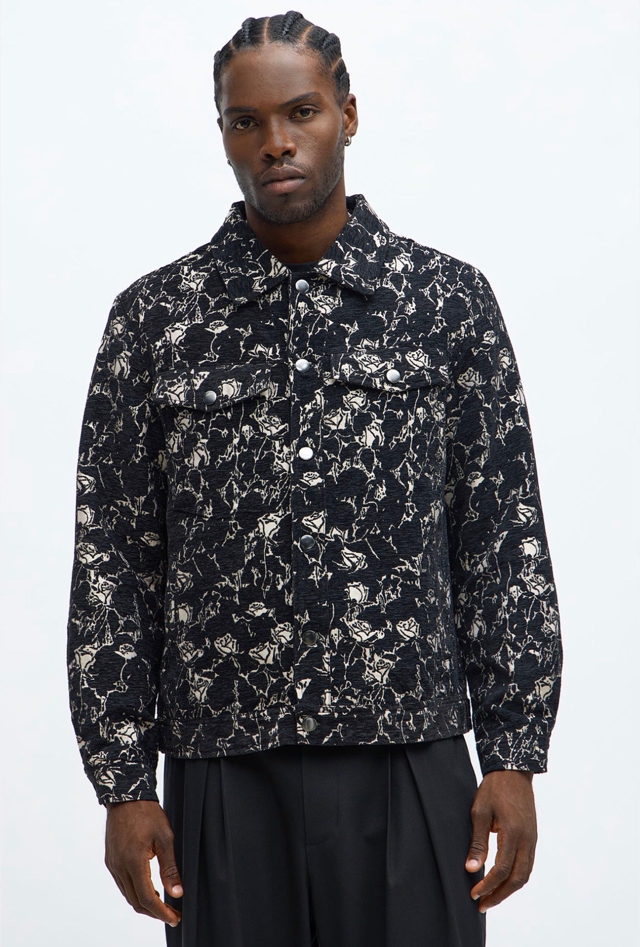 Relaxed Textured Bomber Jacket