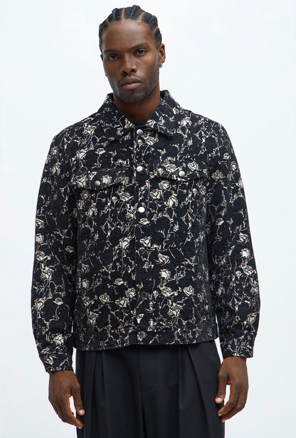 Relaxed Textured Bomber Jacket