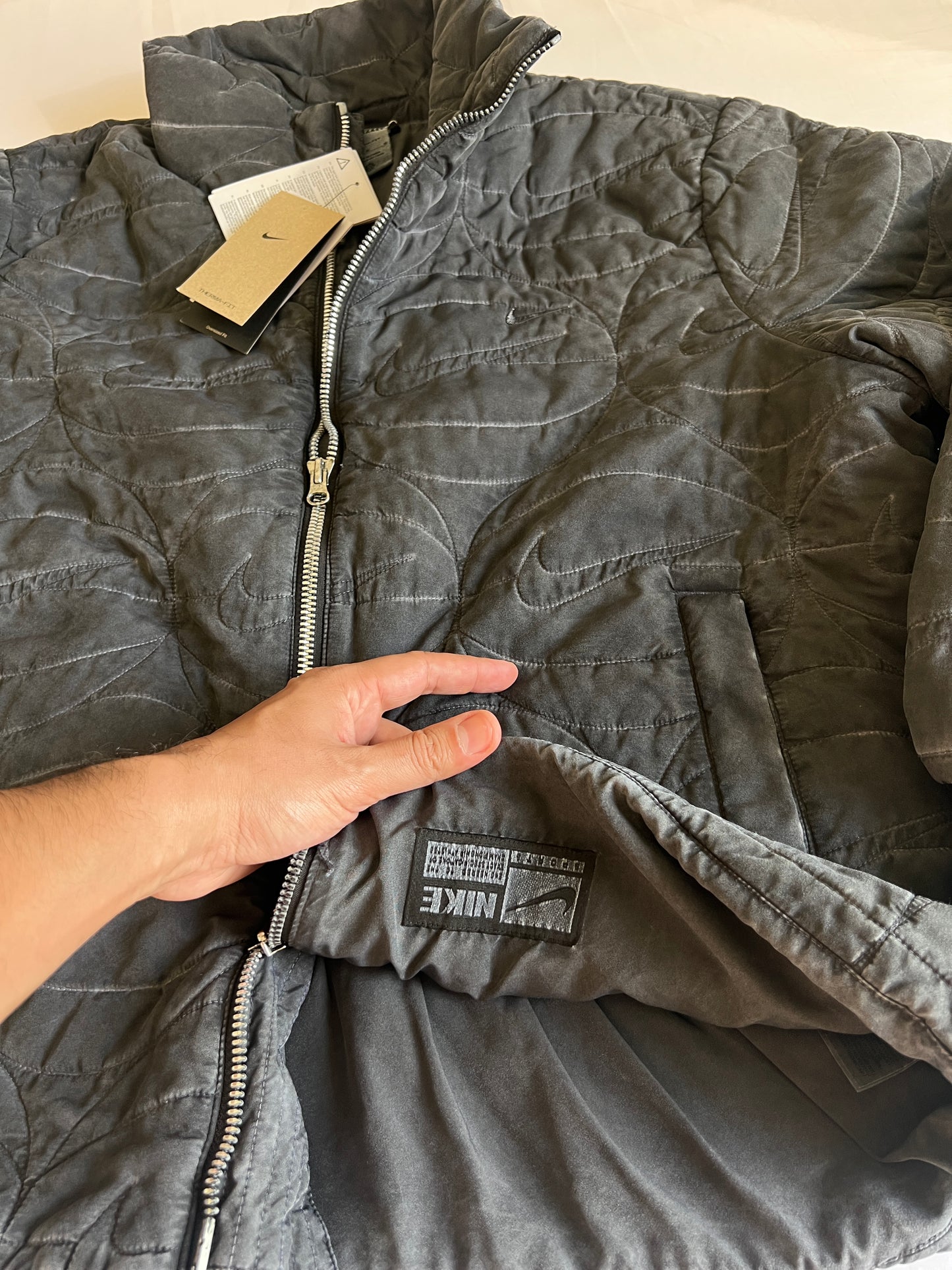 Oversized basketball bomber jacket