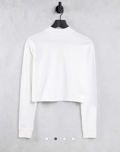 Nike necklace detail mock-neck long sleeve