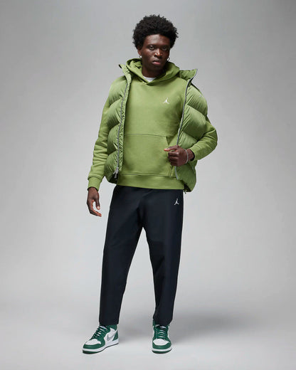 Airjordan fleece hoodie in olive green