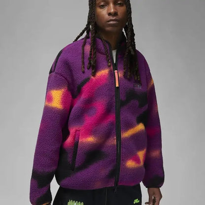 Airjordan oversized sherpa jacket