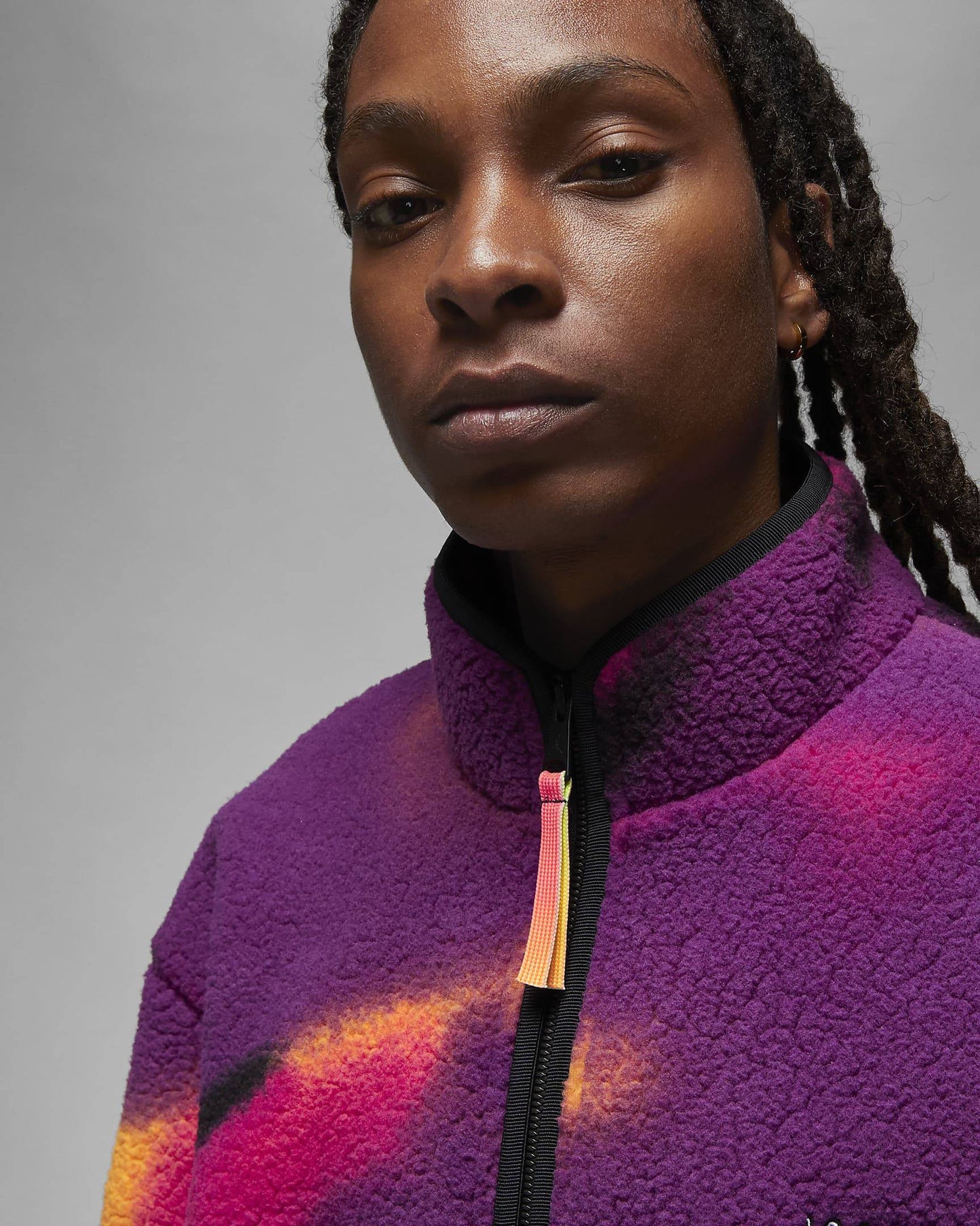 Airjordan oversized sherpa jacket